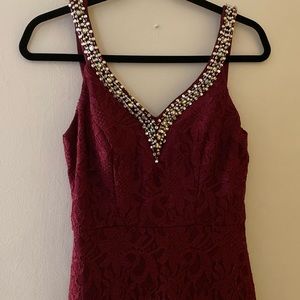 Burgundy Prom Dress